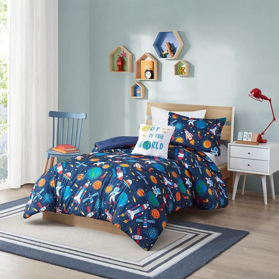 Jason Casual Outer Space Comforter Set Multi Full/Queen