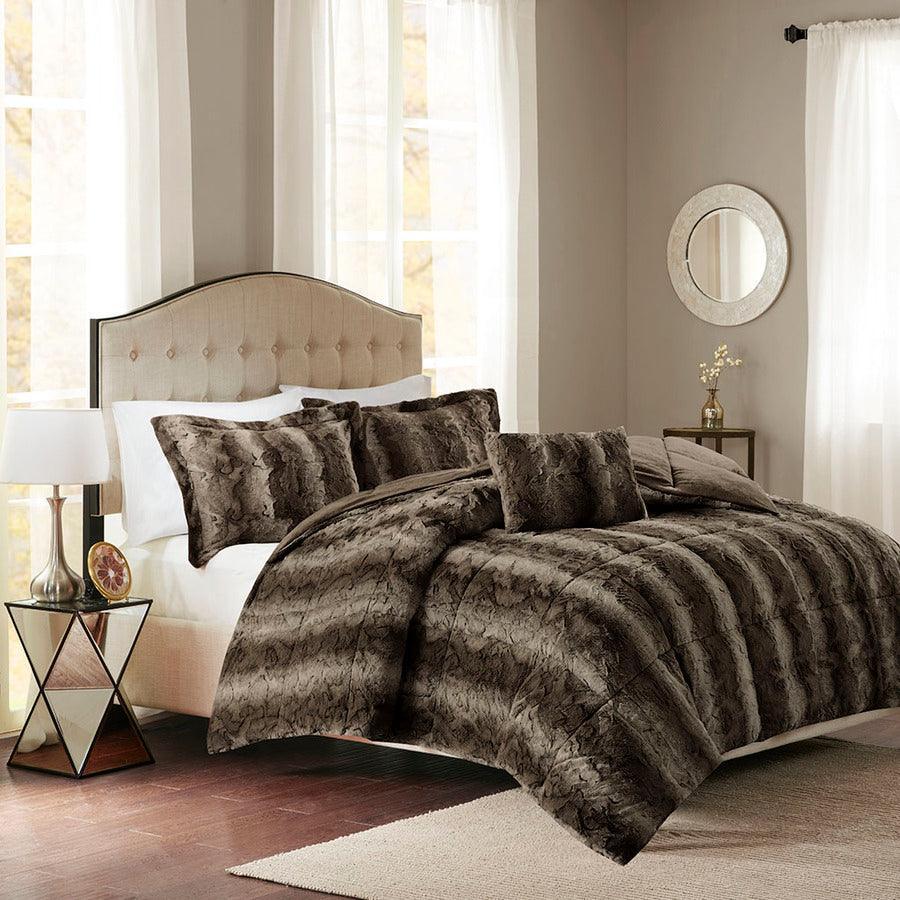 Zuri Full/Queen Comforter (Set) Chocolate