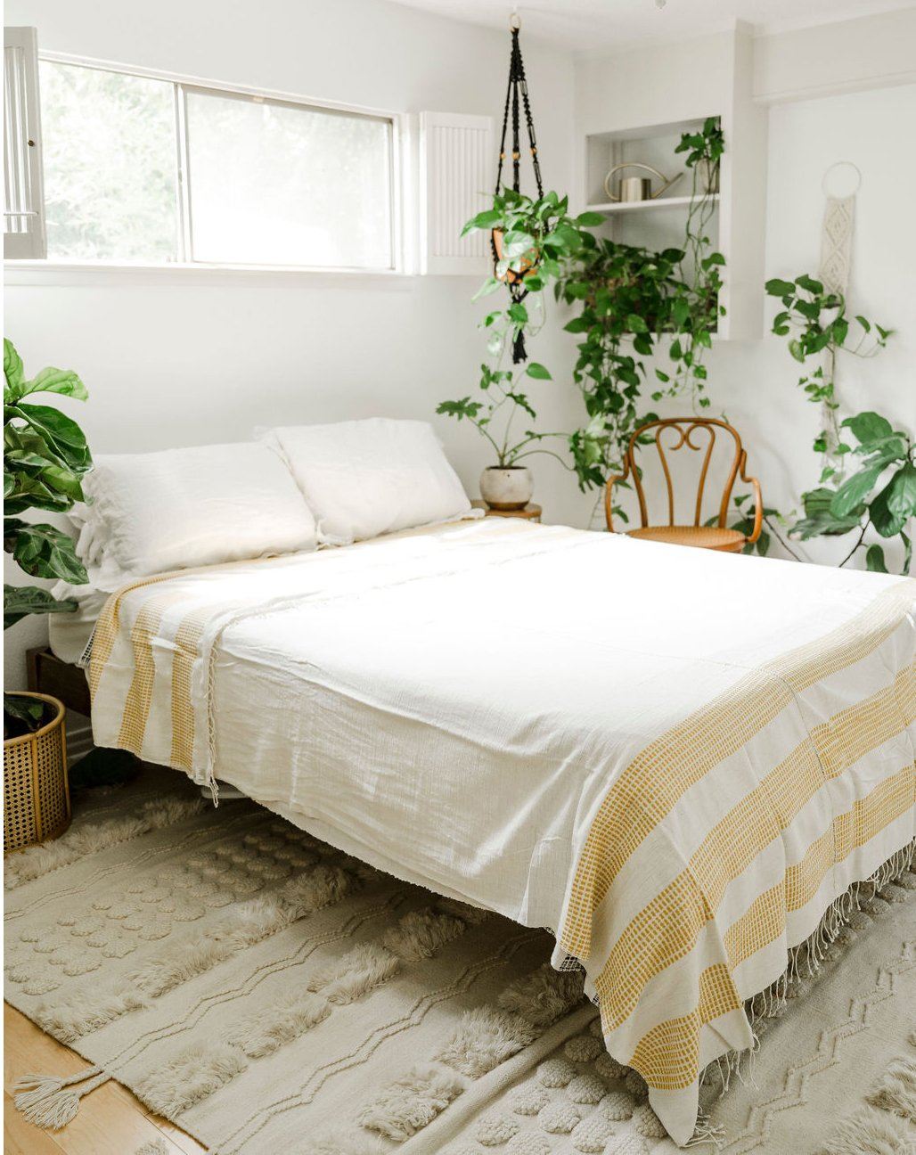 3 Panel Dotted Queen Cotton Blanket Blankets Creative Women Gold
