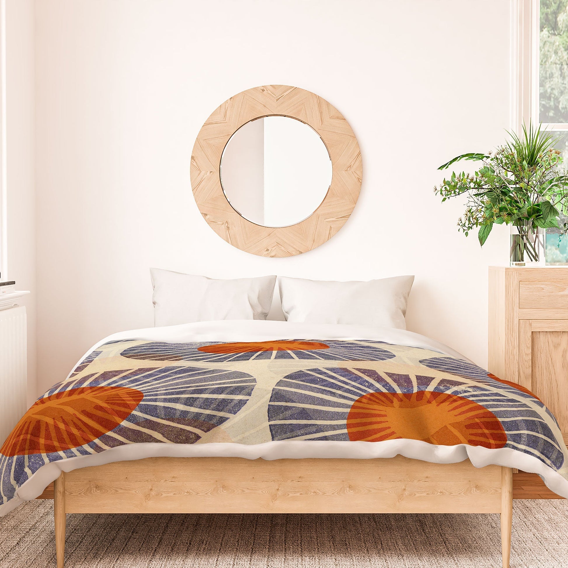 Abstract Linocut Duvet Cover &/or Bed in a Bag Set (DS) DD
