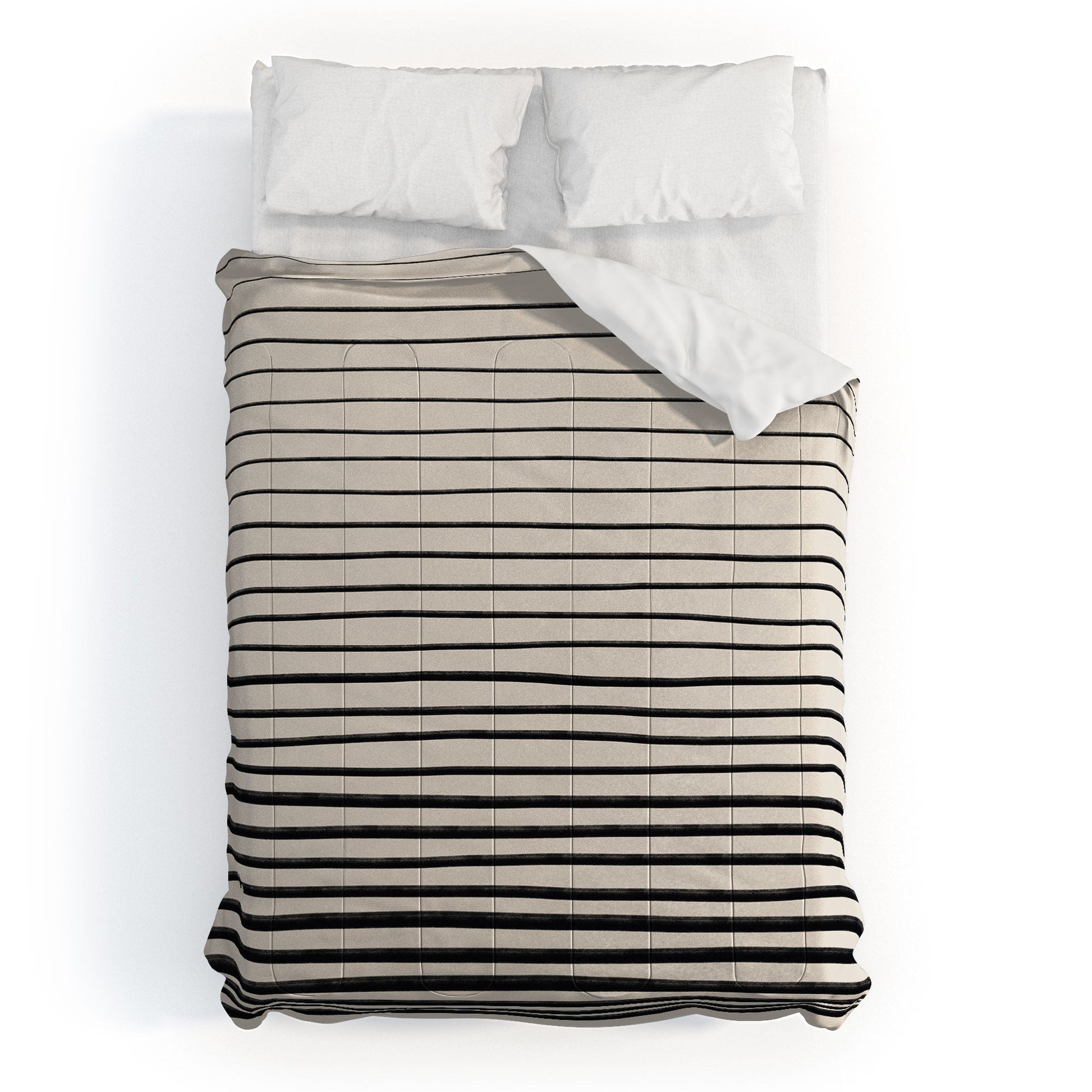 BLACK HORIZONTAL LINES DUVET / COMFORTER