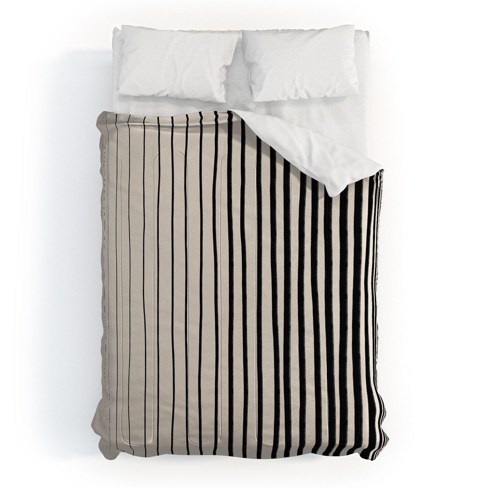 BLACK VERTICAL LINES DUVET / COMFORTER