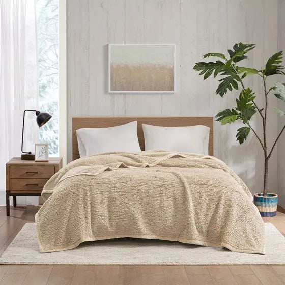 Berber Blanket Tan Twin