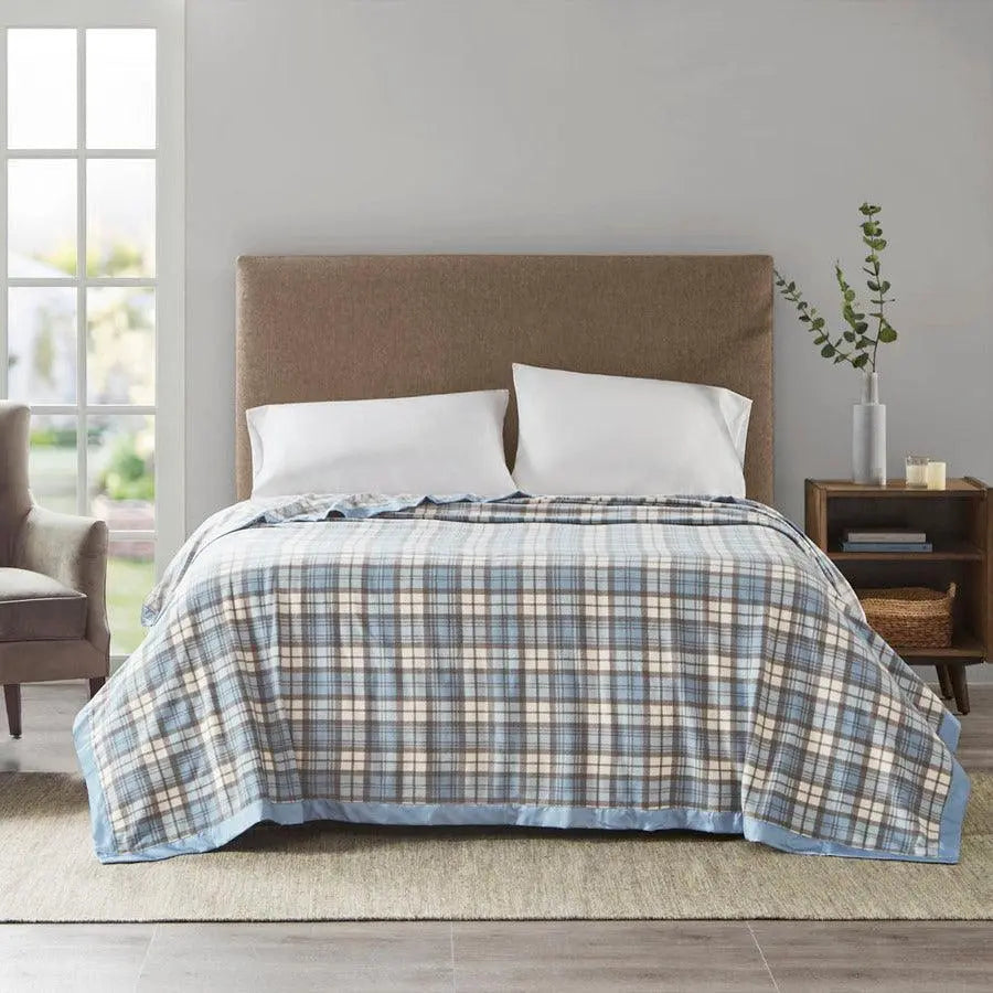 Blanket Blue Plaid BL51-0688
