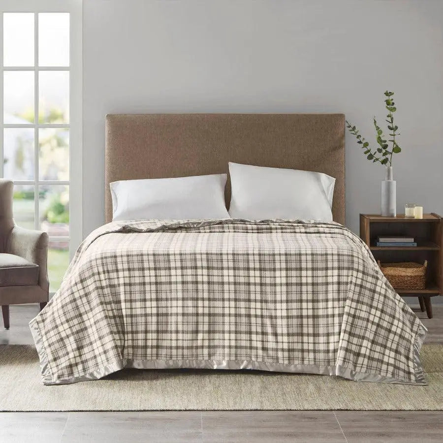 Blanket Grey Plaid BL51-0896