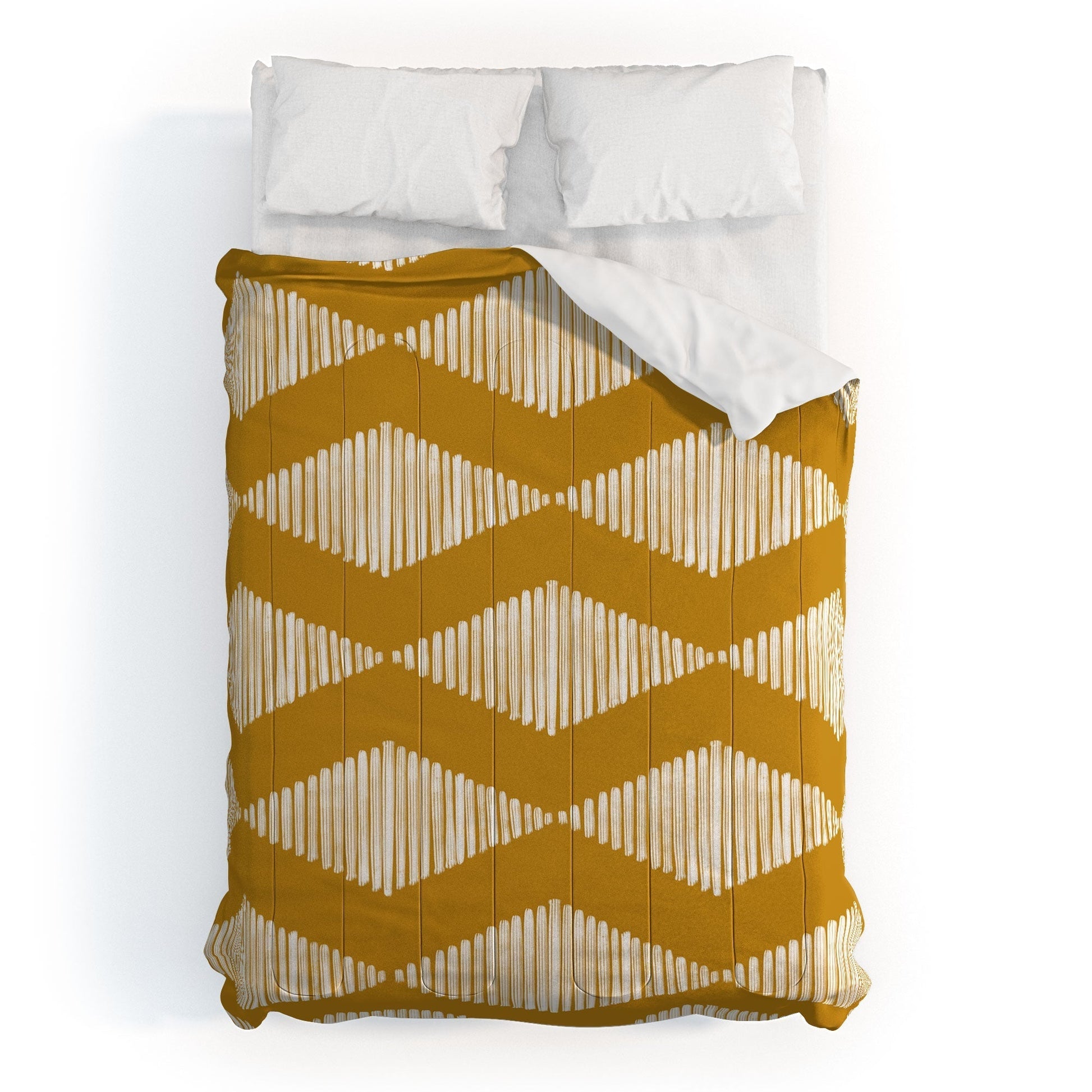 ACOUSTIC WAVE MUSTARD DUVET / COMFORTER
