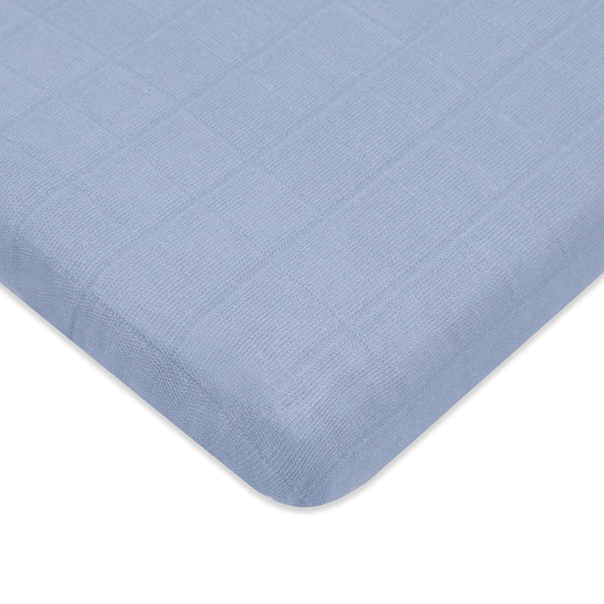 All-Stages Midi Crib Sheet in GOTS Certified Organic Muslin Cotton