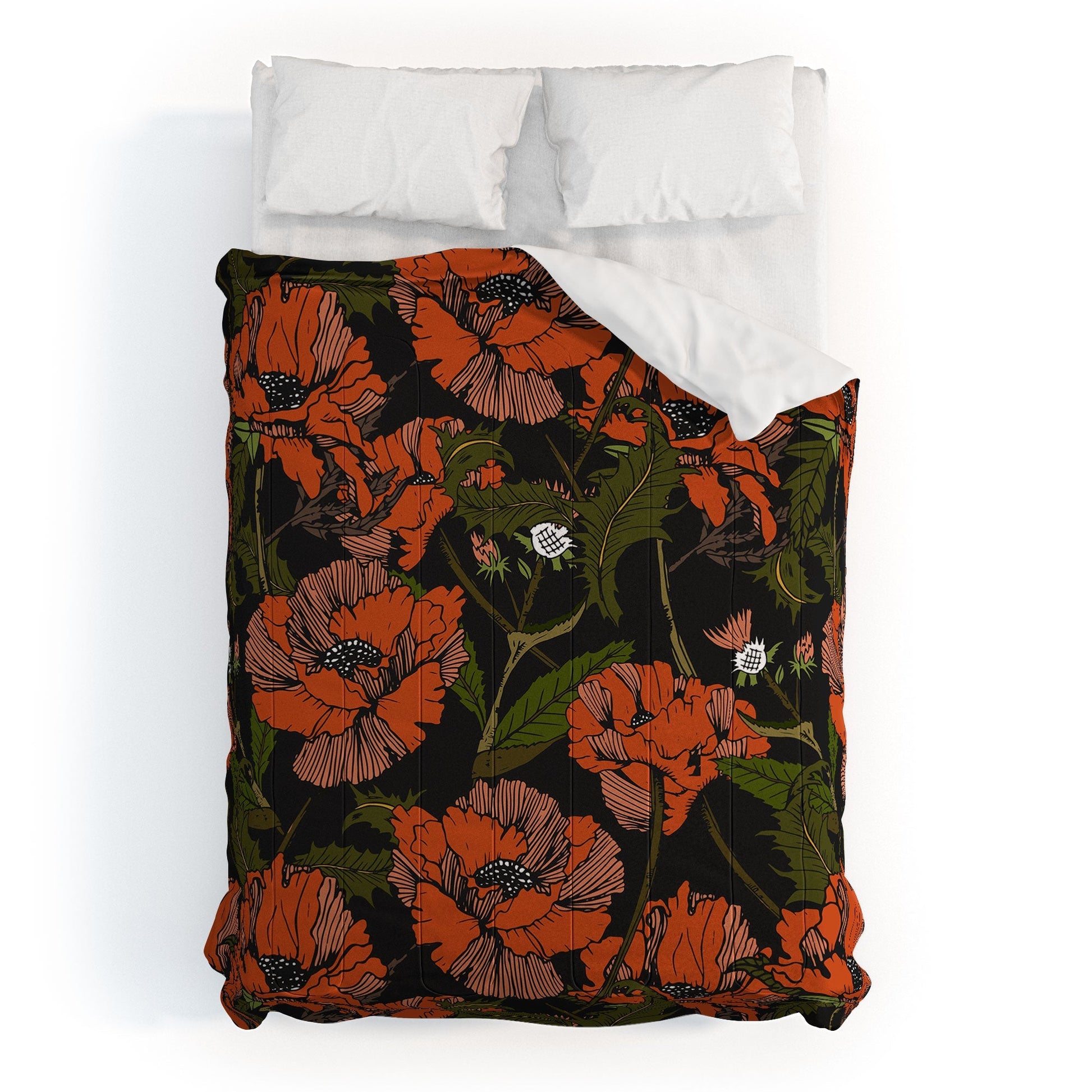 Autumn Poppies Comforter &/or Bed in a Bag Set (DS) DD