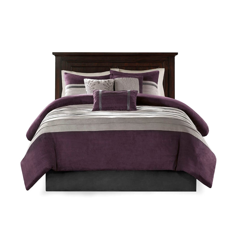 Alcott Purple Queen 7pc Comforter Set