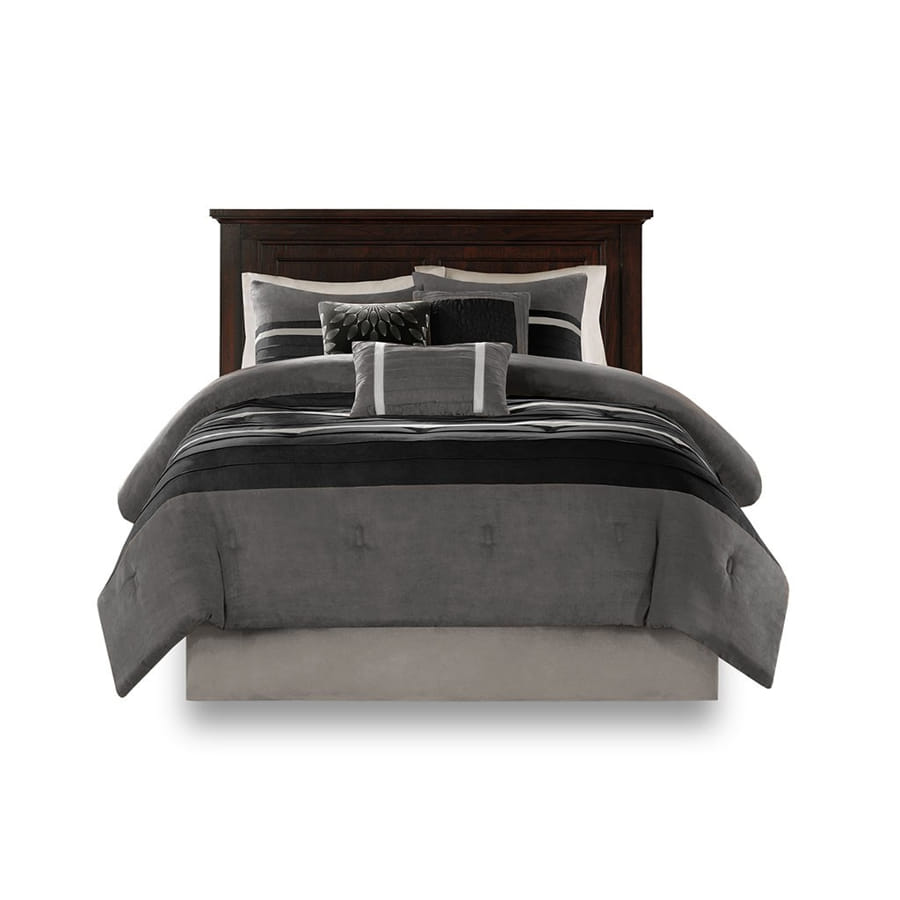 Alcott Black Queen 7pc Comforter Set
