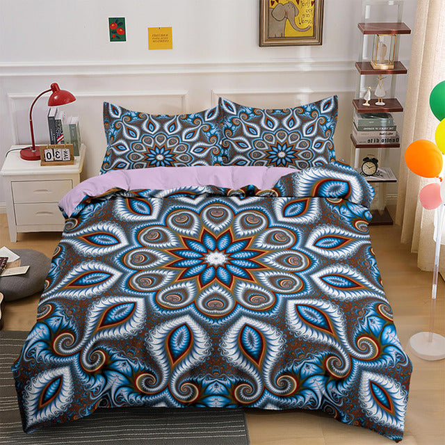 3D Mandala Bohemian Bedding Sets Queen Size
