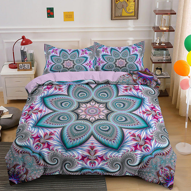 3D Mandala Bohemian Bedding Sets Queen Size