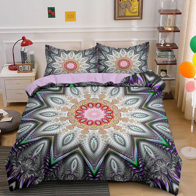 3D Mandala Bohemian Bedding Sets Queen Size