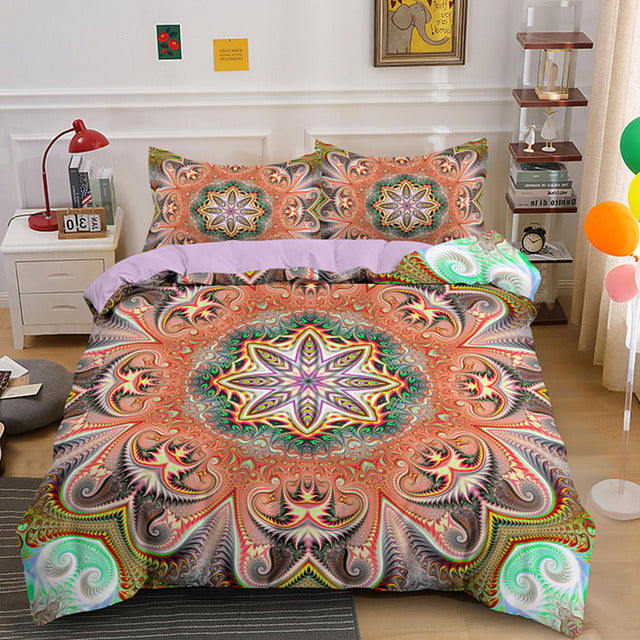 3D Mandala Bohemian Bedding Sets Queen Size