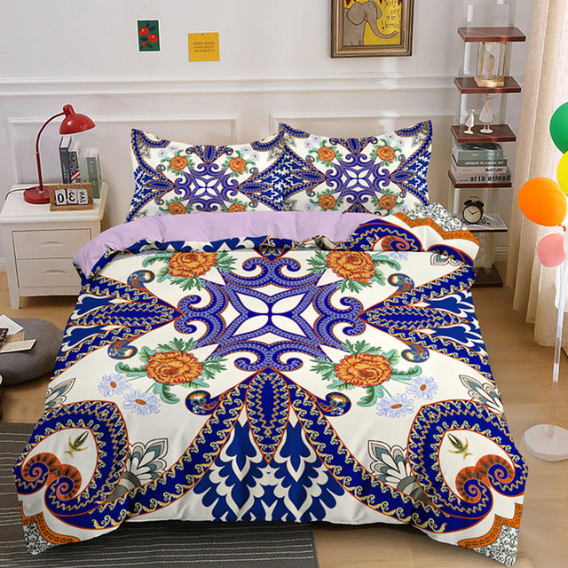 3D Mandala Bohemian Bedding Sets Queen Size