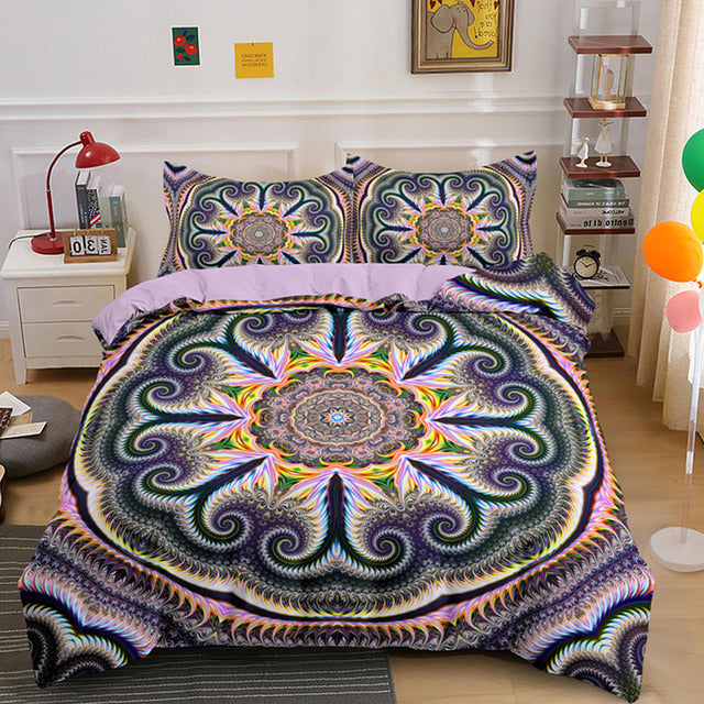 3D Mandala Bohemian Bedding Sets Queen Size