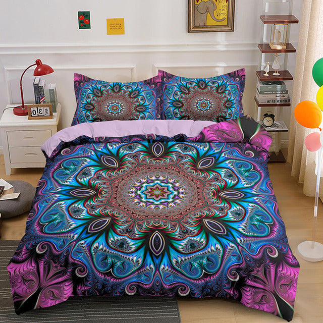 3D Mandala Bohemian Bedding Sets Queen Size