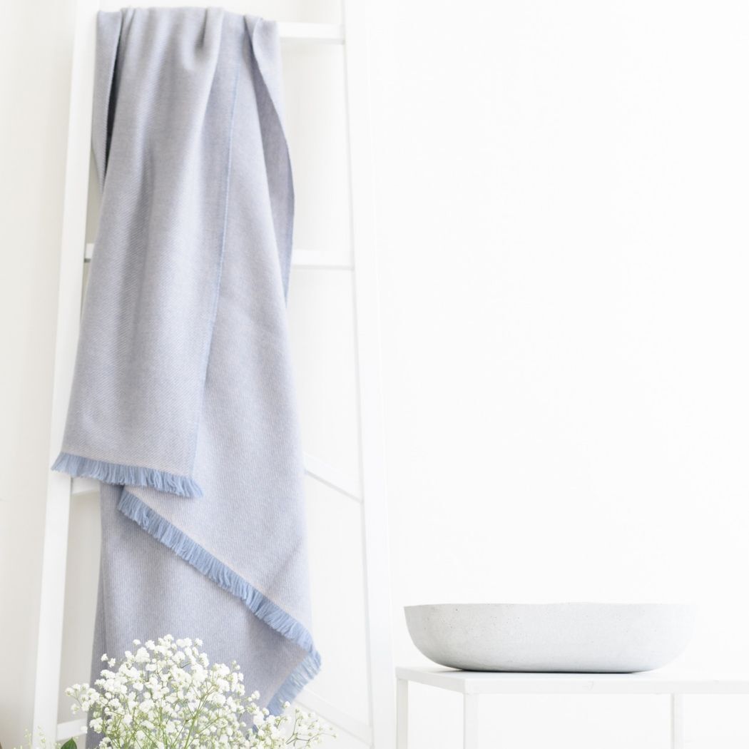 Boro Merino Wool Throw Blanket
