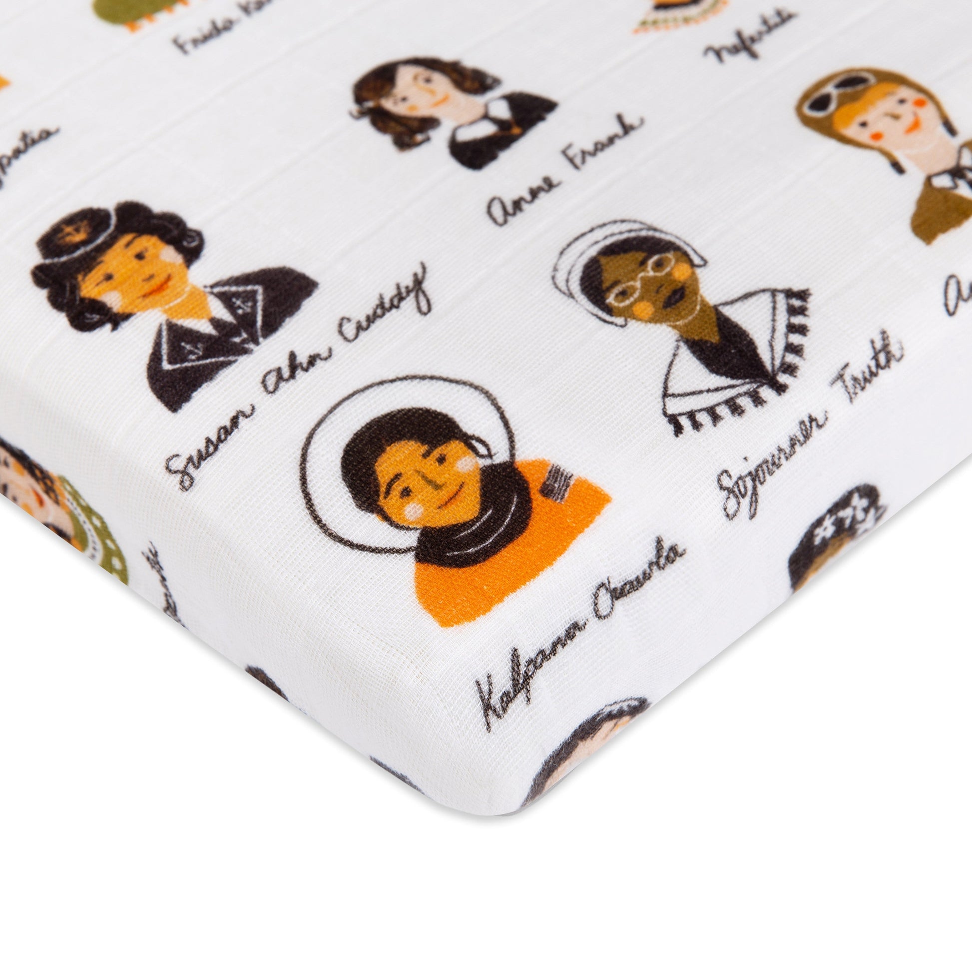 All-Stages Midi Crib Sheet in GOTS Certified Organic Muslin Cotton