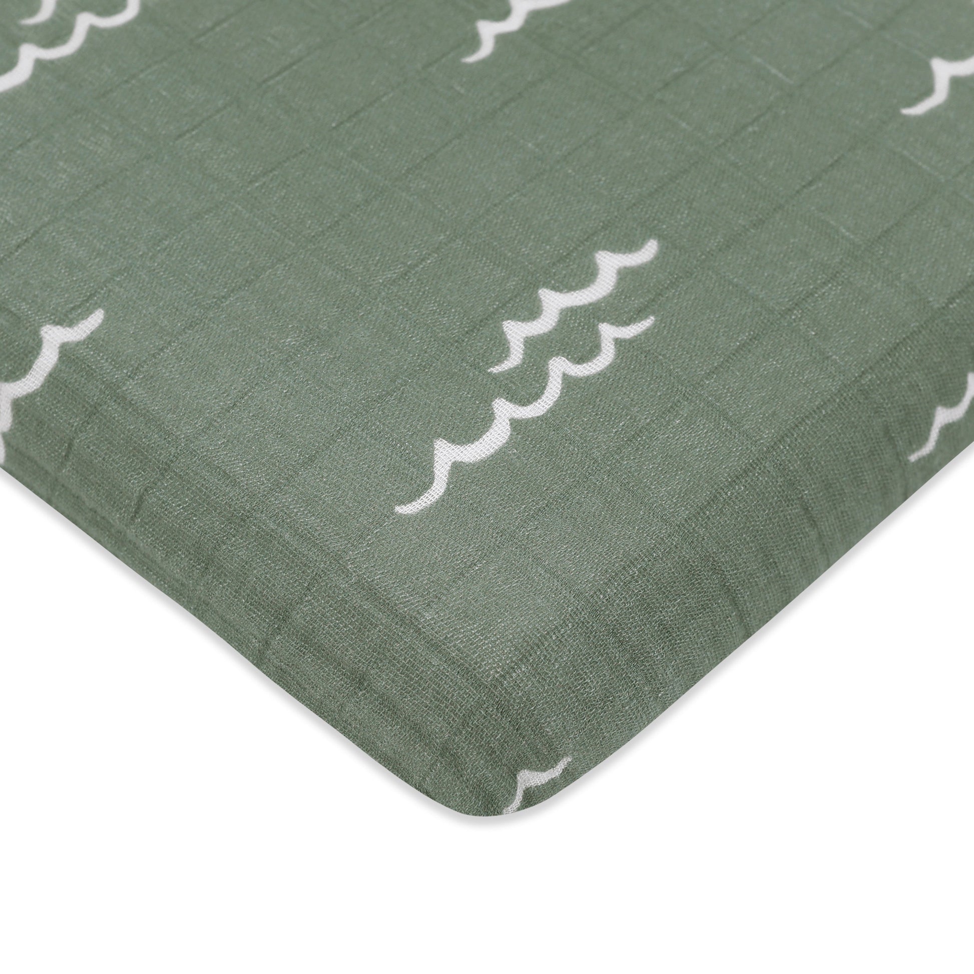 All-Stages Midi Crib Sheet in GOTS Certified Organic Muslin Cotton