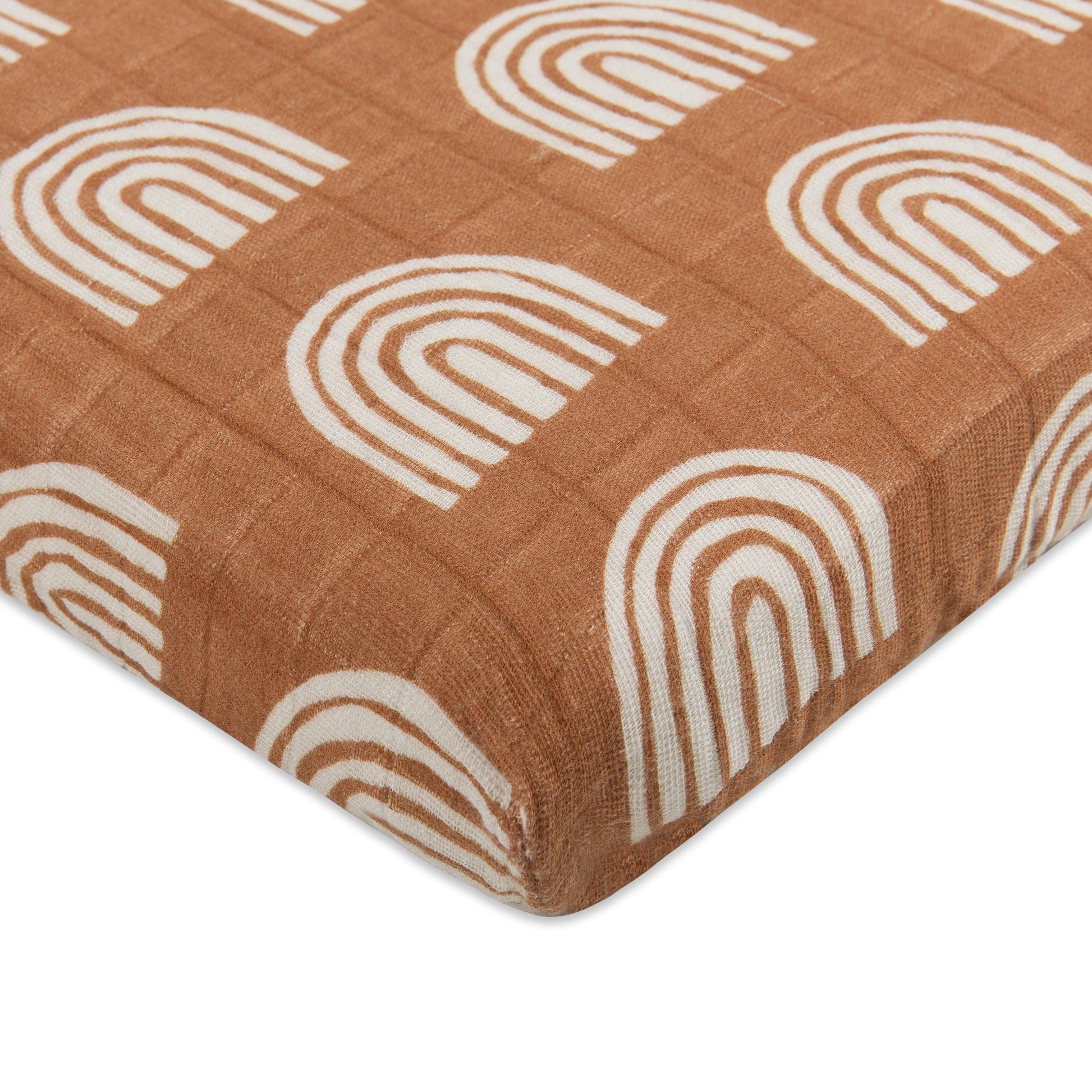 All-Stages Midi Crib Sheet in GOTS Certified Organic Muslin Cotton